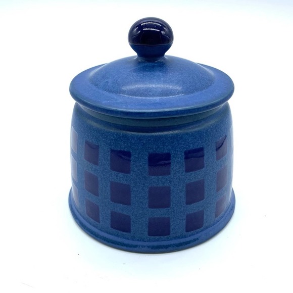 denby Other - Denby England REFLEX sugar bowl and lid blue